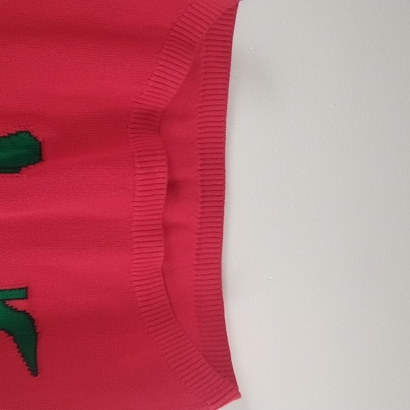 Isabella's Closet Sexy Festive Red Elf Crew Neck Sweater 100% Cotton Size S - Picture 6 of 16